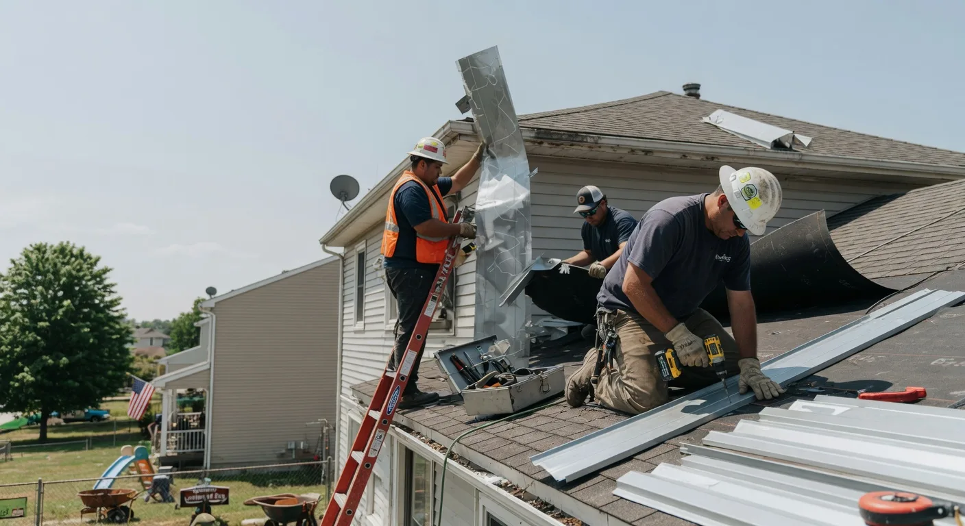 Storm Damage Metal Roof Repair in Lebanon, NE